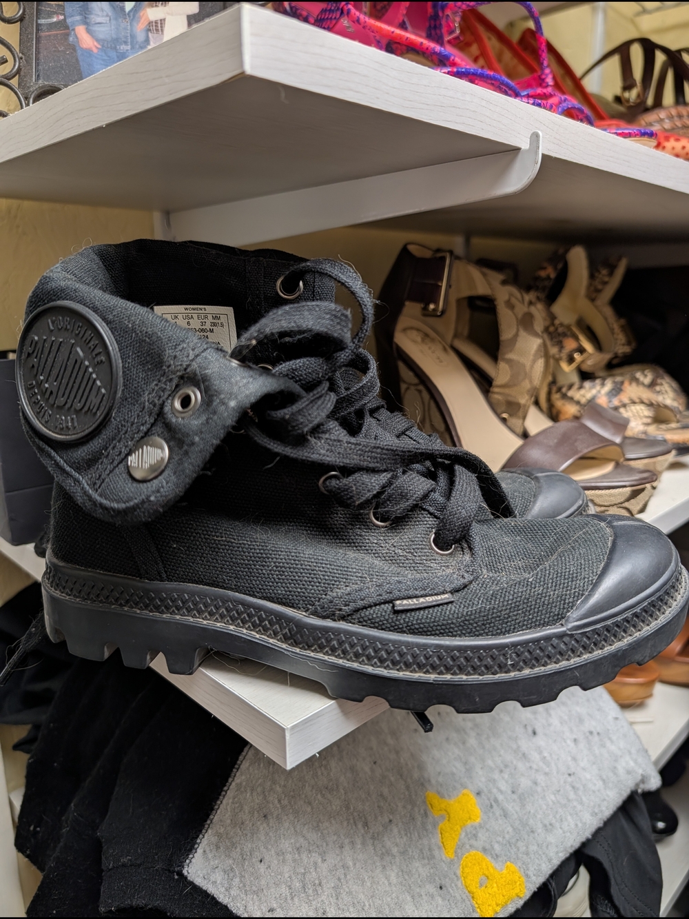 Palladium Black Canvas Pampa High-Top Boots